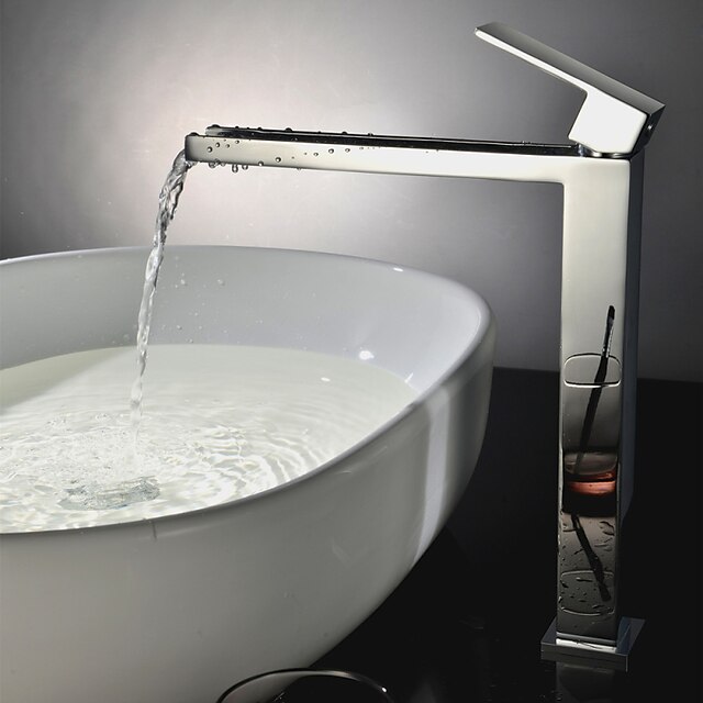  Fürdőszoba mosogató csaptelep - Standard Króm Három lyukas Egy fogantyú egy lyukkalBath Taps