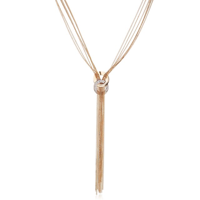  Halsketten Anhänger Halskette For Damen Party Hochzeit Alltag Aleación Quaste Verriegelung Silber / Lange Halskette / Täglich