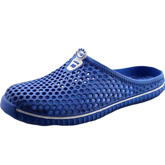  Hombre Zapatos Confort Silicona Primavera / Verano Sandalias Agua / Paseo Antideslizante Rojo / Azul / Blanco / EU42