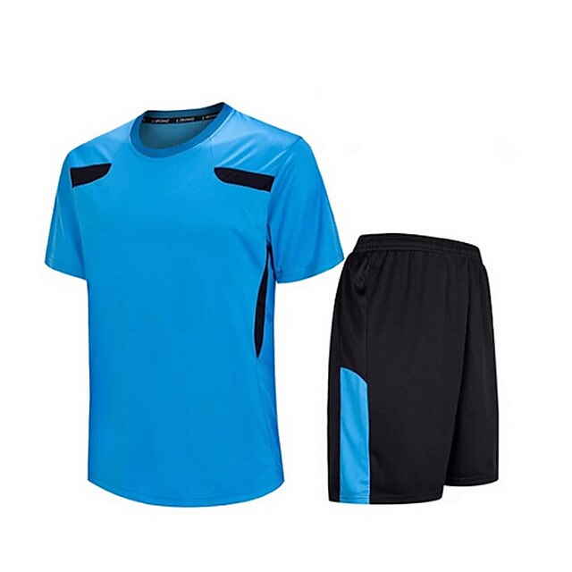  Homme Football Shirt + Shorts / Bas / Ensemble de Vêtements Séchage rapide / Respirable Printemps / Eté / Automne Classique Térylène Exercice & Fitness / Sport de détente / Football / Elastique