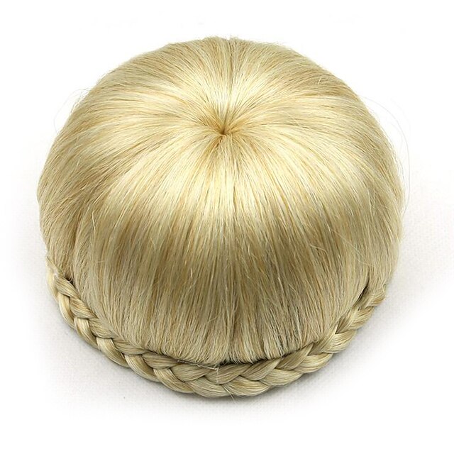  Kinky ouro encaracolado europa noiva cabelo humano sem tampa perucas chignons SP-002 1003
