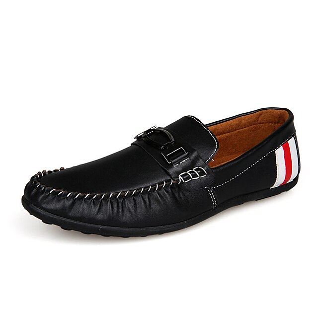  Men's PU Summer Comfort Loafers & Slip-Ons Blue / Black