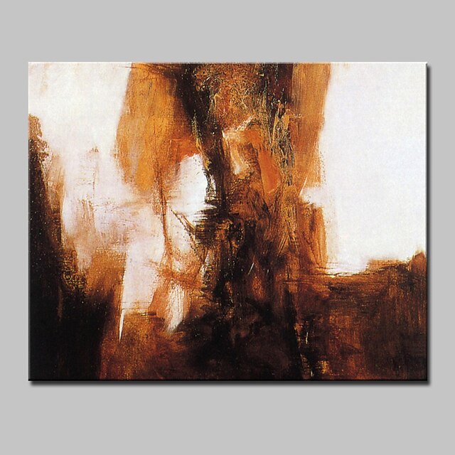  Hang malte oljemaleri Håndmalte - Abstrakt Moderne Med Ramme / Stretched Canvas