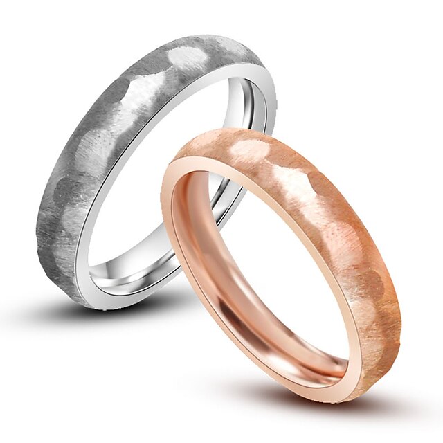  טבעות לזוג רוז גולד גולגולת אופנתי Fashion Ring תכשיטים כסף עבור יומי מידה אחת One Size
