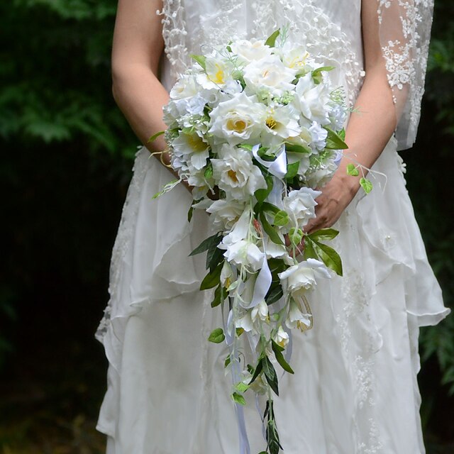  Fleurs de mariage Bouquets Mariage / Fête / Soirée Soie / Satin 32cm