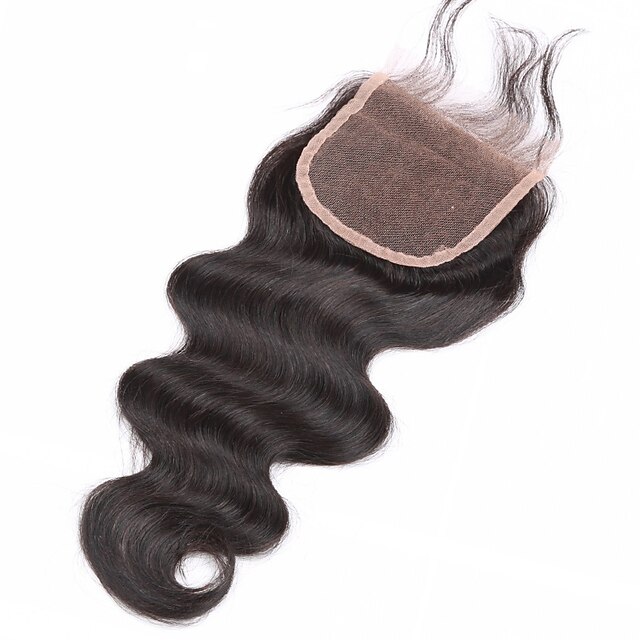  SloveHair Body Wave 100% Hand Tied Swiss Lace Human Hair Free Part Middle Part 3 Part Side Part