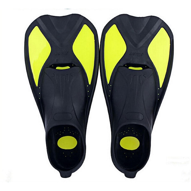  Diving Fins Swim Fins Flexible Short Blade Durable Swimming Diving Snorkeling Silicone - for Adults Yellow Blue Pink