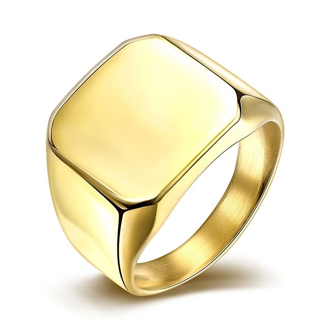  Band Ring Aranyozott Ezüst Titán acél Arannyal bevont Divat minimalista stílusú 7 8 9 10 / Férfi / Férfi