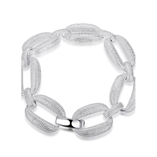  Silver Plated Bracelet Chain & Link Bracelets Wedding / Party / Daily / Casual 1pc