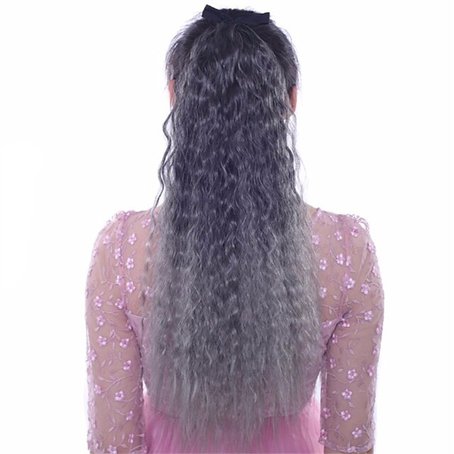  Aitohiuspidennykset Synteettiset laajennukset Laineita Synteettiset hiukset Pitkä Hiusten pidennys Clip In Ombre 1kpl Naisten Päivittäin