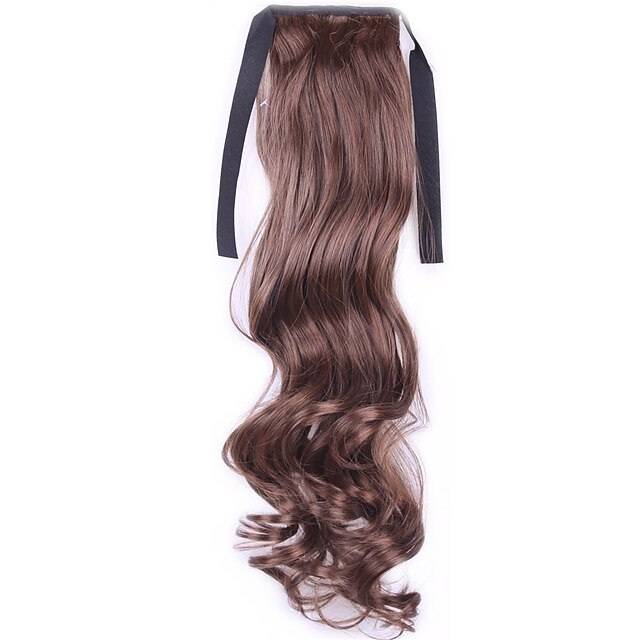  Synthetic Wig Wavy Synthetic Hair Wig Women's Capless Medium Brown Chestnut Brown Ash Brown