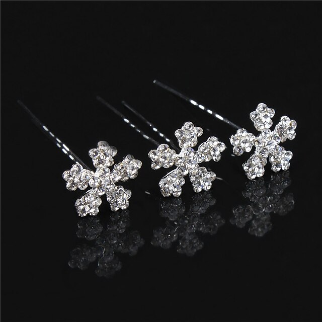  Dekorasjoner / Nåler / Hårspenner hår tilbehør Strass Parykker Tilbehør Dame 10PCS stk 1-5cm cm Fest Krystall / Hodeplagger Klassisk