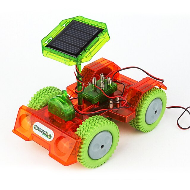  自動車おもちゃ 太陽光エネルギーおもちゃ ディスプレーモデル ソーラー駆動 DIY プラスチック ABS おもちゃ ギフト 1 pcs / 知育玩具
