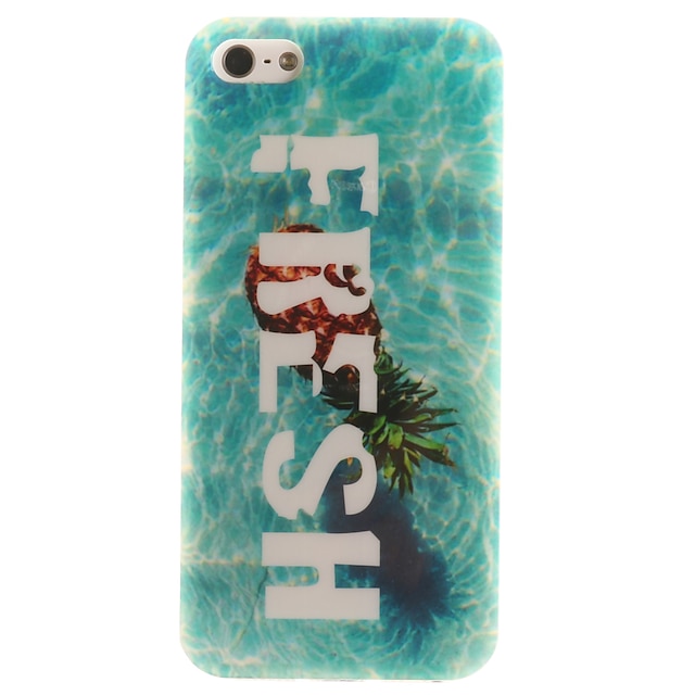  For iPhone 5 Case Case Cover IMD Back Cover Case Word / Phrase Soft TPU for Apple iPhone SE/5s iPhone 5