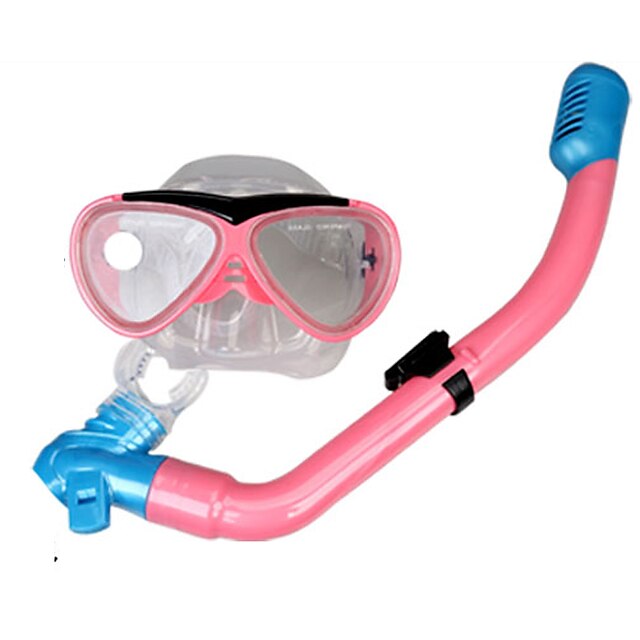 Diving Masks Snorkels Kids Blue Fuchsia silicone-SBART®