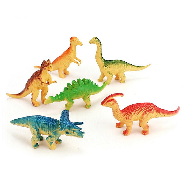  Drakar och dinousaurier Triceratops Dinosaurfigurer Jurassic Dinosaur Tyrannosaurus Rex Plast Barn Festfavör, leksaker för vetenskaplig presentutbildning för barn och vuxna