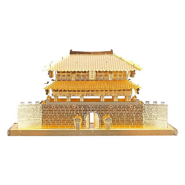  Chinesische Architektur 3D - Puzzle Holzpuzzle Metallpuzzle Holzmodelle Heimwerken Metal Kinder Erwachsene Spielzeuge Geschenk