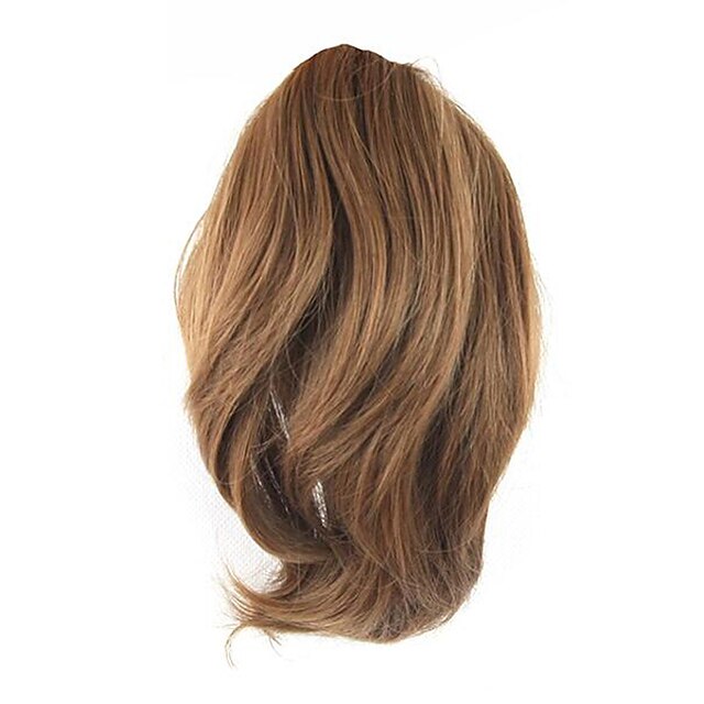  natural wave brown europe hepburn human hair weaves ponytails 7027