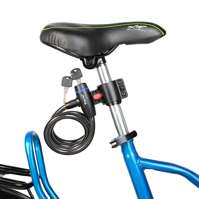  מנעול כבל נייד עבור אופני הרים אופני כביש רכיבה על אופניים / אופנייים BMX רכיבת פנאי רכיבת אופניים מתכת צבעים אקראיים 1 pcs