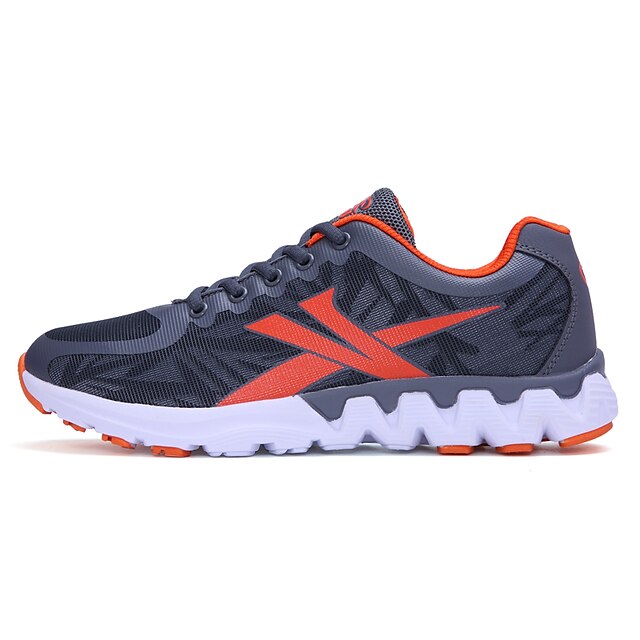  Men's Spring Fall Winter Lace-up Hook & Loop Ankle Strap Running Synthetic Tulle Grey Black Blue