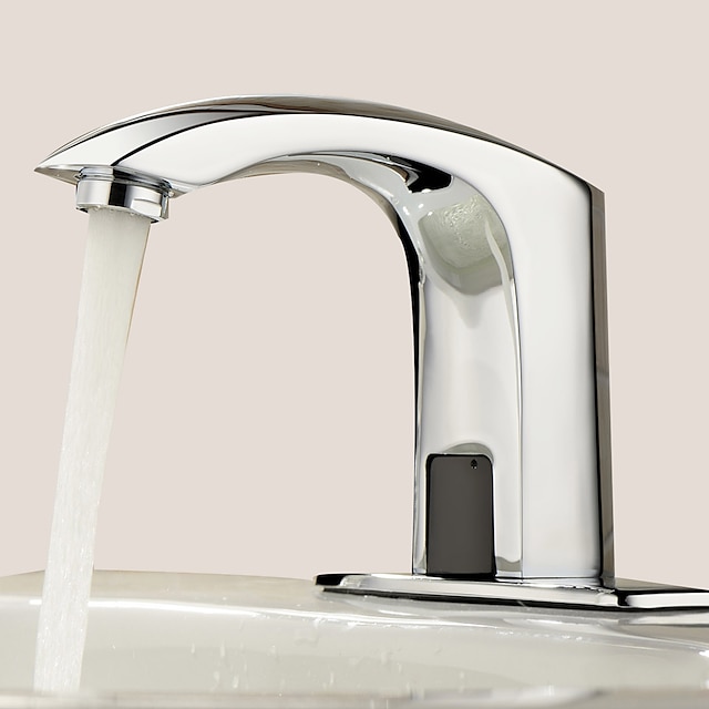  Håndvasken vandhane - Touch / ikke-touch Krom Centersat Et Hul / Håndfri Et HulBath Taps