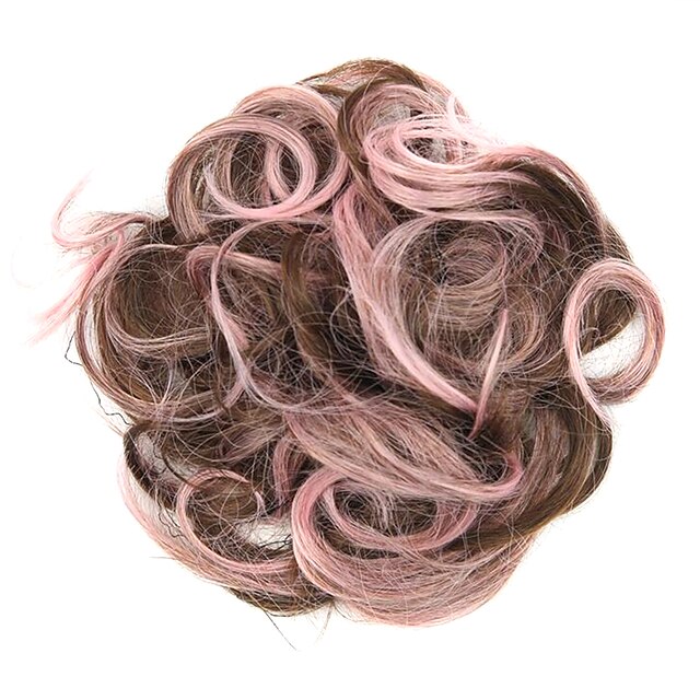  Synthetic Wig / chignons Classic Layered Haircut Synthetic Hair Wig Pink
