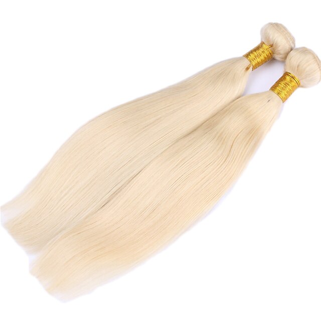  3 pakker Hårvever Brasiliansk hår Rett Hairextensions med menneskehår Remy Menneskehår 100% Remy Hair Weave Bundles 300 g Menneskehår Vevet Hairextensions med menneskehår 8-28 tommers Naturlig Farge