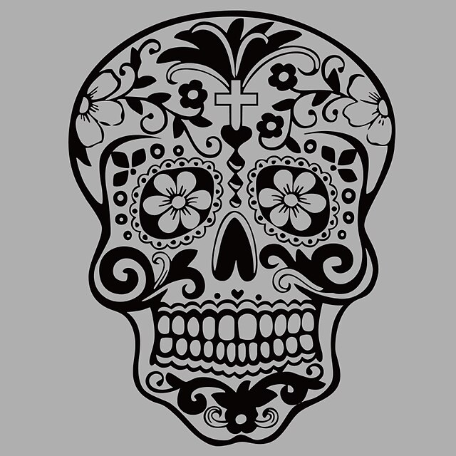  Fashion Skull Wall Mural/Decals 3D Abstract Fantasy Wall Decal for Home Decor