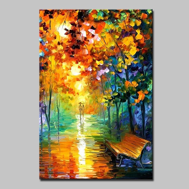  Oil Painting Hand Painted Vertical Modern Rolled Canvas (No Frame) / Stretched Canvas