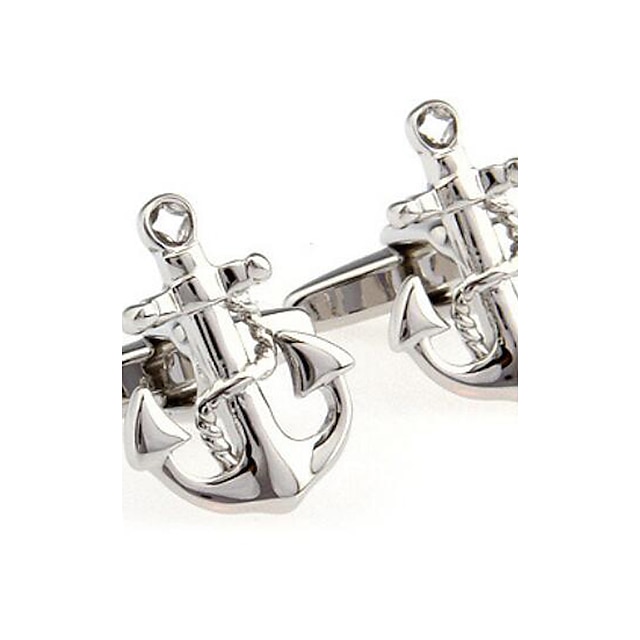  Silver Cufflinks Alloy Work / Casual Men's Costume Jewelry For