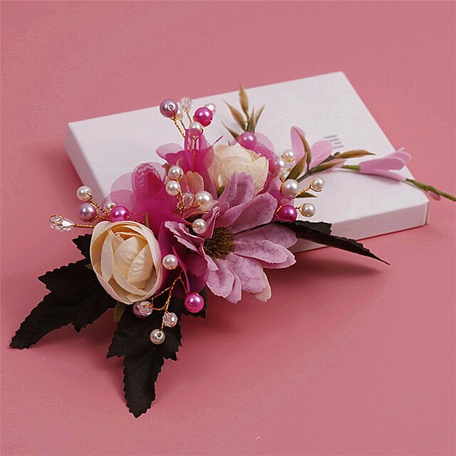  Messing / Krystall / Künstliche Perle Blumen / Haarklammer mit 1 Hochzeit / Besondere Anlässe Kopfschmuck
