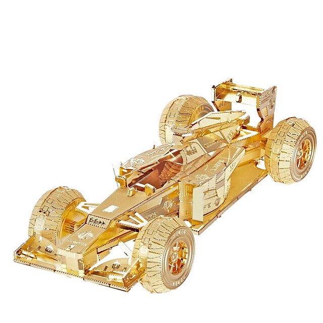  3D - Puzzle Holzpuzzle Metallpuzzle Auto Heimwerken Metalic Rennauto Spielzeuge Geschenk