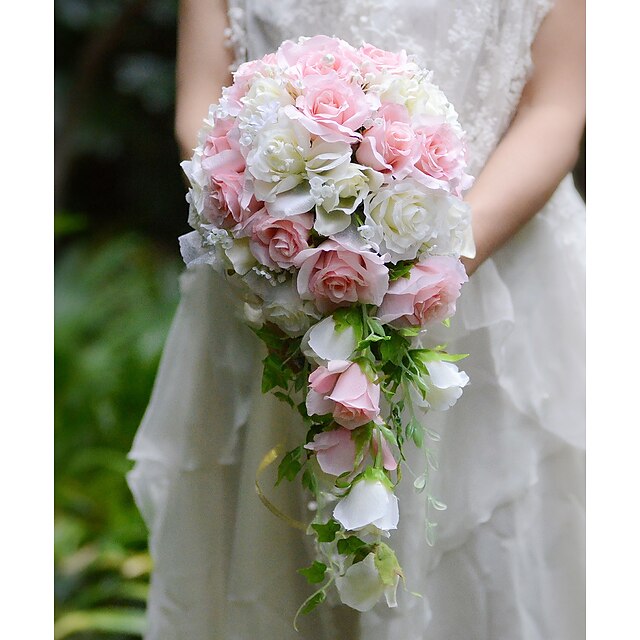  Fleurs de mariage Bouquets Mariage / Fête / Soirée Soie / Organza / Satin 32cm