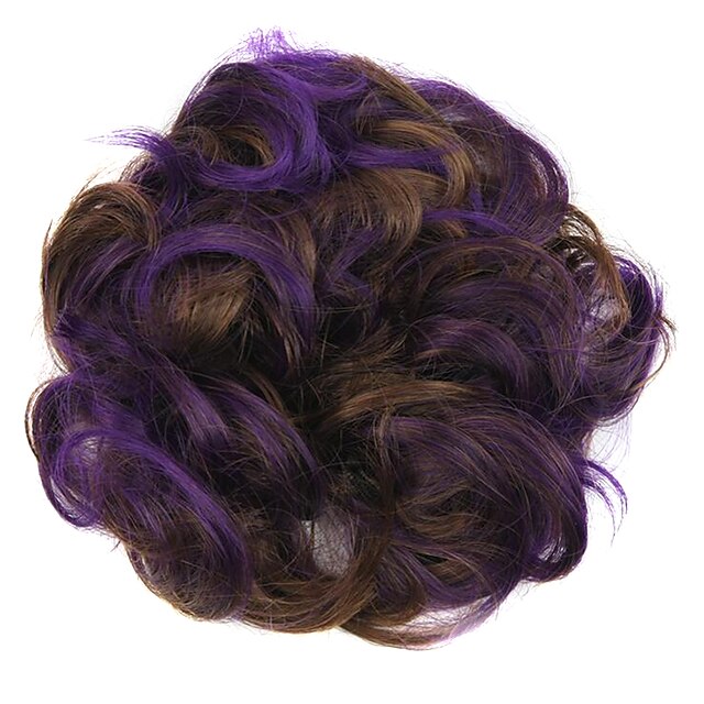  perruque violette 5cm haute température de couleur de cheveux anneau de couleur de fil 2/30-FP03