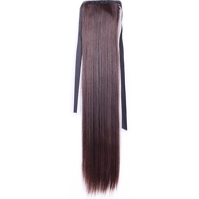  Συνθετικές Περούκες Ίσιο Ίσια Περούκα Κατάμαυρο Σκούρο Καφέ #3 Καστανό #6 Συνθετικά μαλλιά Γυναικεία Μαύρο Καφέ