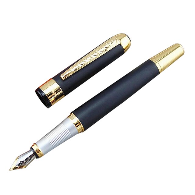  Pen Fountain Pens,Metal Black