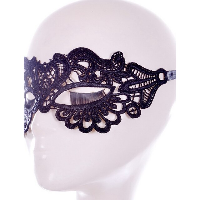  ハロウィーンパーティーの装飾マスカーマスカレード用SEYスタイル黒/白のレースのマスク