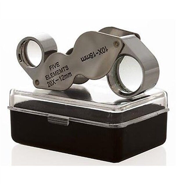  10X & 20X Jeweller Loupe Magnifier Dual Magnifying Glass