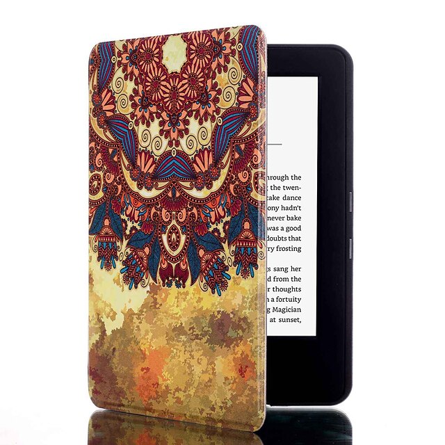  Capa de Corpo Inteiro / Cases com Suporte Retalhos PU Leather para Kindle