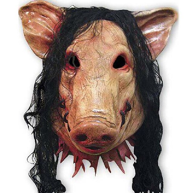  creepy Schwein Masken Cosplay volles Gesicht realistisch Maske Halloween-Geburtstag barty Festival Partei Gummi Kostüm Theater