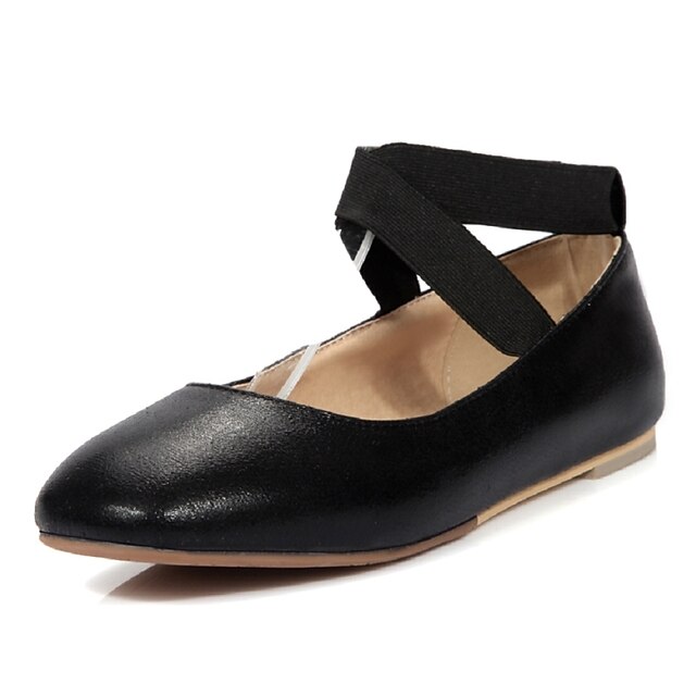  Mujer Zapatos Purpurina Semicuero Primavera Verano Otoño Invierno Confort Bailarina Tacón Plano Banda Para Casual Vestido Negro Plata