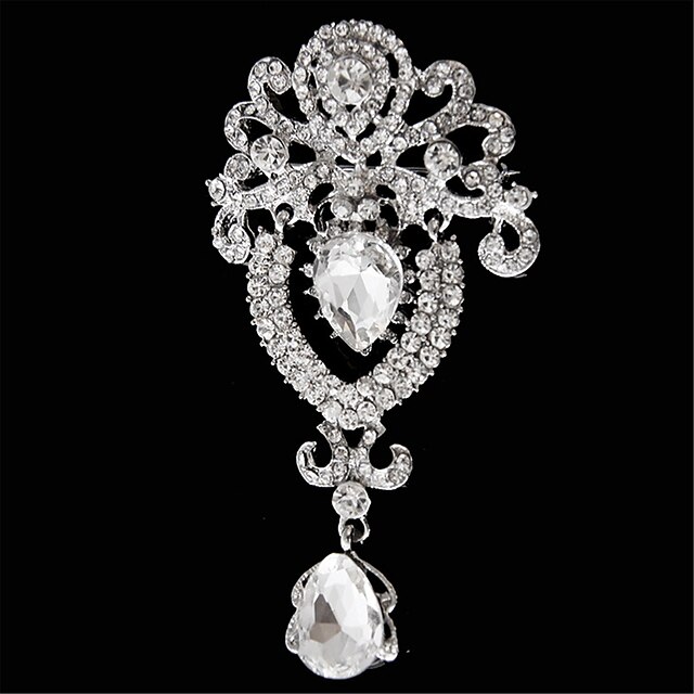 broches de diamantes de imitación de la moda de la vendimia para las señoras mujeres novia