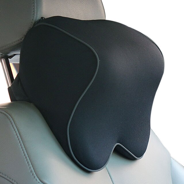  encostos de cabeça de carro de algodão preto funcional comum para universal todos os modelos de material de algodão assento de carro encosto de cabeça