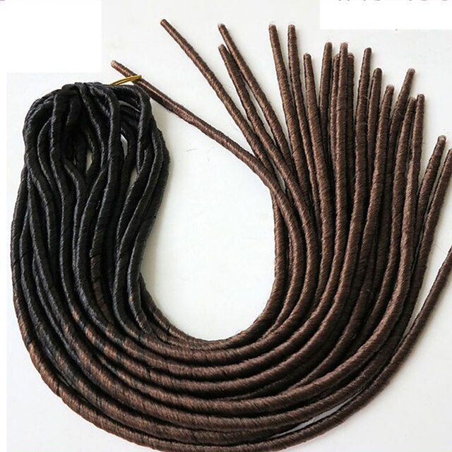  Rastas Dreadlocks / Faux Locs la Habana Trenzas de caja Ombre 100% kanekalon pelo Cabello para trenzas 20 raíces / paquete