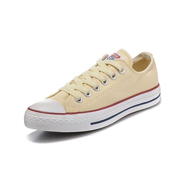  Converse Chuck Taylor All Star Core Men's Shoes Canvas Outdoor / Athletic / Casual Sneaker Flat Heel Red / Beige