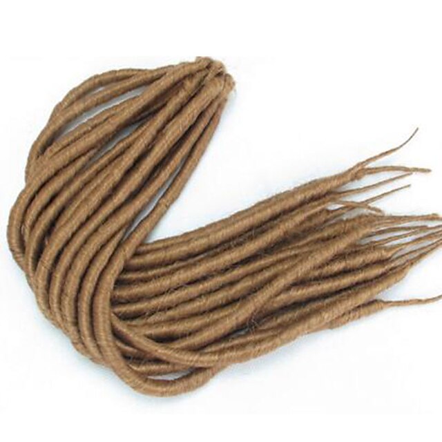  #27 Havana / Crochê Dreadlocks Extensões de cabelo 14 18 inch Kanikalon 24 costa 115-125 grama Tranças de cabelo