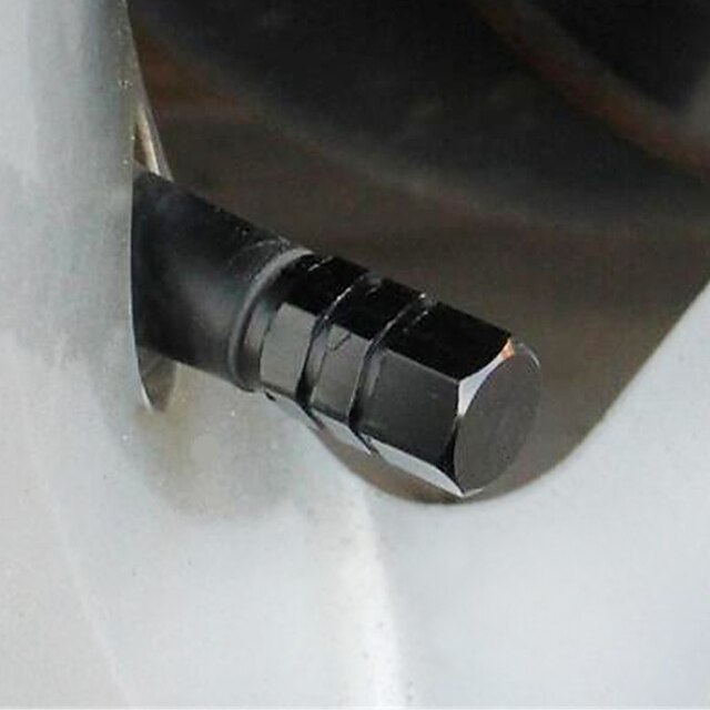  Automobil-Aluminium-Ventilkappe Vakuum Kernkappe GummireifenVentilverschraubung 4 installiert