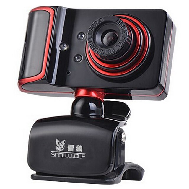  USB 2.0 de webcam CMOS de 1,3 milhões de 1280 * 960 45fps vermelho / preto