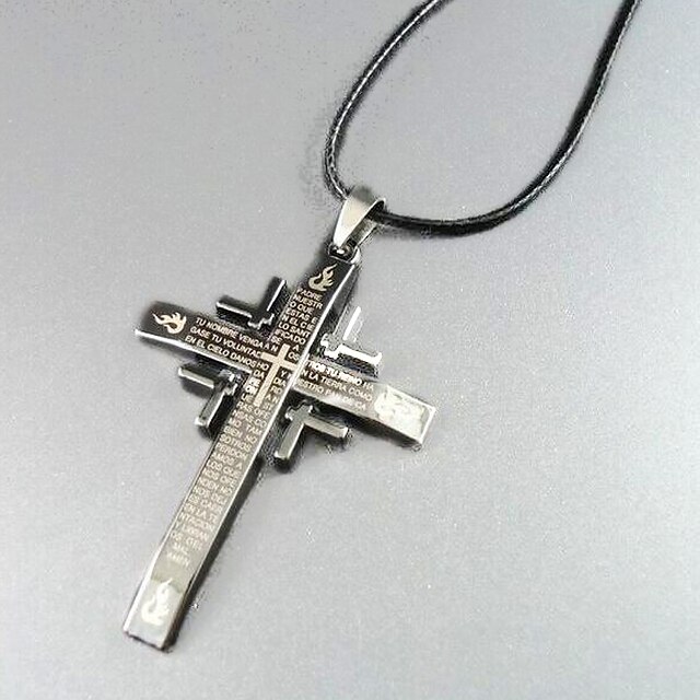  bible - kříž náhrdelník s přívěskem
