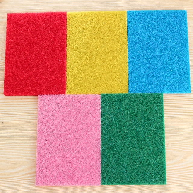  (Farbe zufällig) 10 Stück / Set Farbe hocheffiziente Scheuertuchreinigung Küche Lappen starke Entgiftung